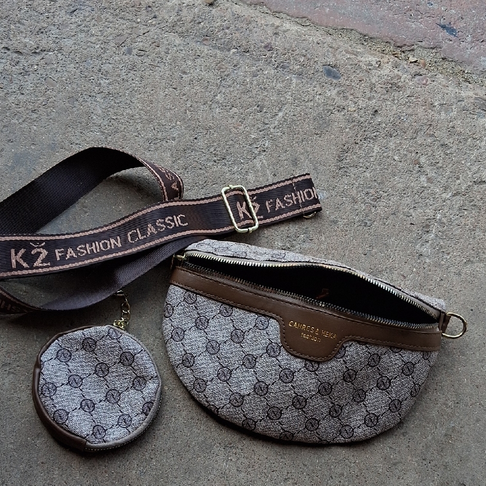 Brown Fanny Pack Cahres & Heka Fashion Unisex